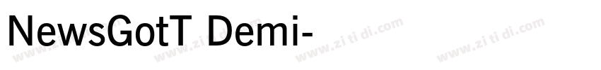NewsGotT Demi字体转换